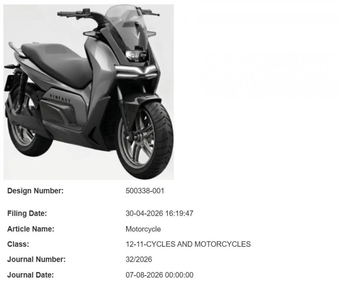 VinFast Rasad Electric Maxi-Scooter Patent Filed